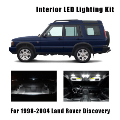 13pcs White Canbus LED Car Light Interior Kit For 1998-2004 Land Rover Discovery