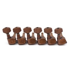 Red Copper 6 Inline Electric Guitar Tuning Pegs Tuners Machine Heads For ST TL