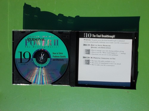 ANTHONY ROBBINS PERSONAL POWER II THE DRIVING FORCE 2 CD'S VOL 10 BREAKTHROUGH - 第 4/8 張圖片