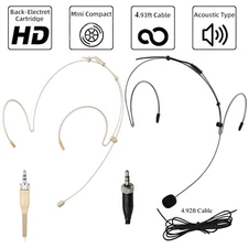 Headset Microphone for Sennheiser ew100 sk100 G2 G3 G4 Wireless earset microfone