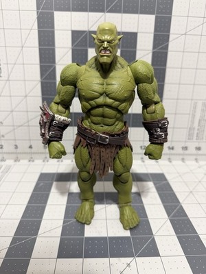 3D Printed -PAINTED  1/12 Monster Girl Headsculpt Metytoyz Green Orc Scale