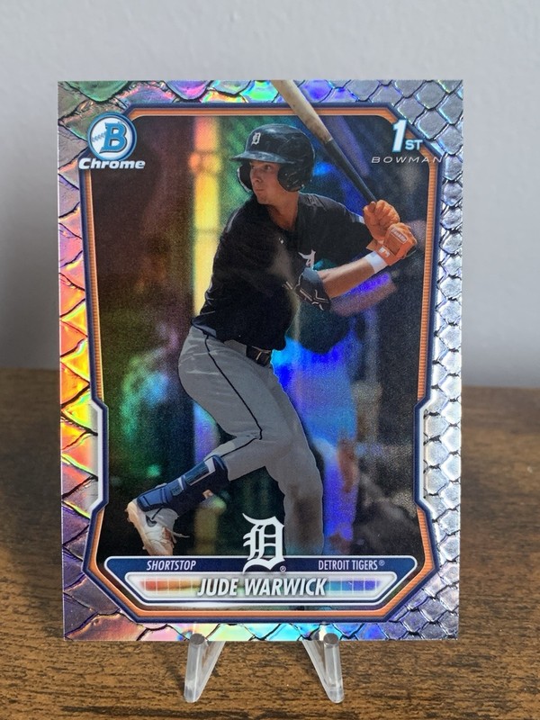 2026 Bowman Jude Warwick #58 Reptillian Refractor Parallel Rookie RC 1st