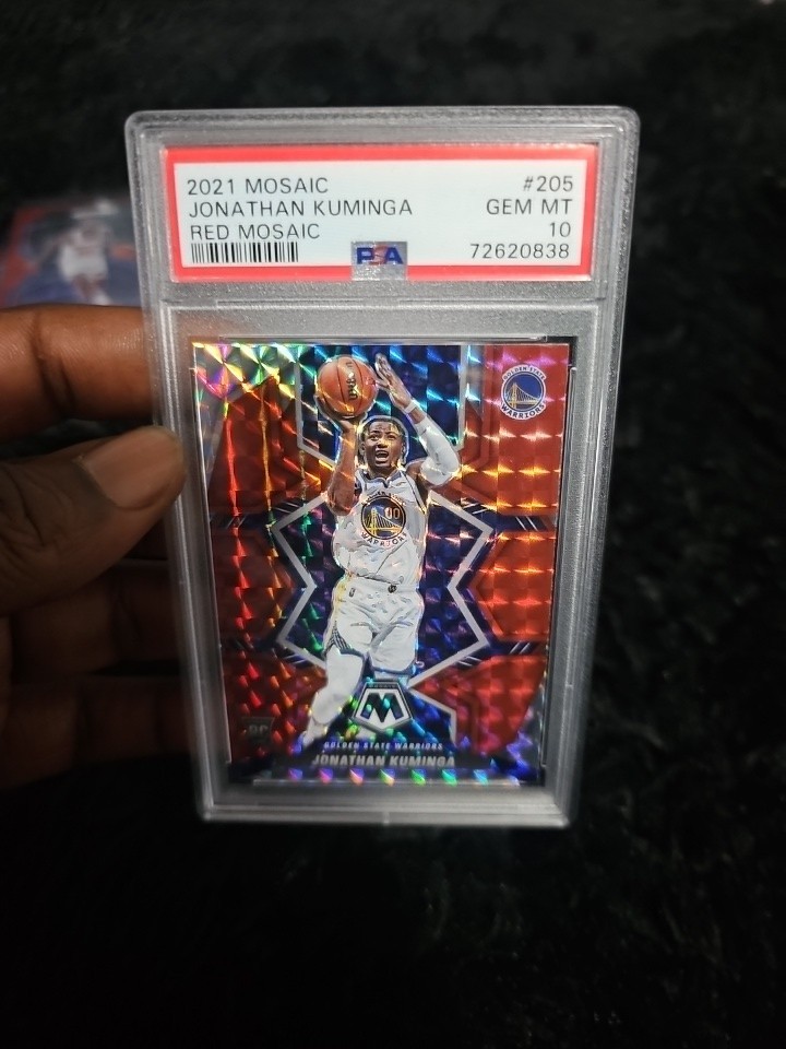 2021 Mosaic Red Mosaic Jonathan Kuminga #205  PSA 10 RC