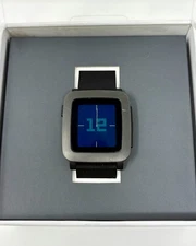 Pebble Time smart watch 501 Black Silver Color