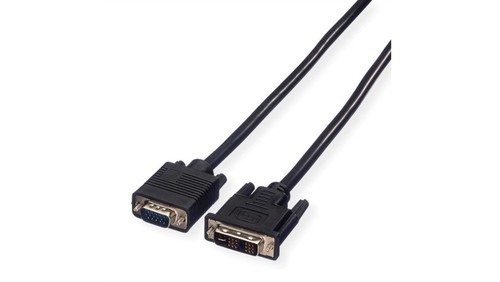 Câble Adaptateur DVI (Mâle) Vers VGA (Mâle) - 2 Mètres - Pour Connecter Moniteurs DVI à Sorties VGA