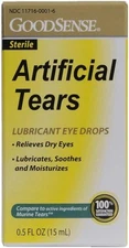 Goodsense Artificial Tears Lubricant Eye Drops Dry Eye Relief 0.5 OZ (Pack Of 6)