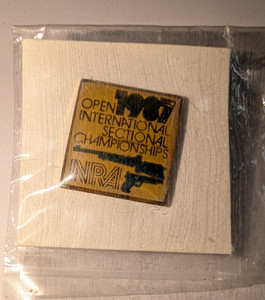 1987 NRA Open International Sectional Championships NOS? pin