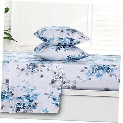 Azores 300 Thread Count Organic Cotton Deep Pocket Bed Sheet Set, Fits up to 