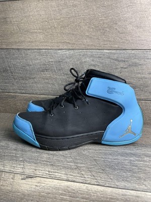Air Jordan Melo 1.5 631310-007 Mens 10 Basketball Shoes Black Blue Sneakers 2013