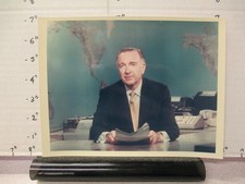 CBS TV show photo 1960s Walter CRONKITE news READING PAGES