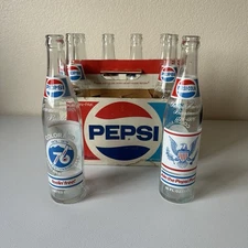 Vintage Pepsi Cola Bicentennial 1976 Colorado Centennial 16oz Bottles Set Of 8
