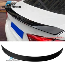 Fits 16-19 Chevrolet Cruze Sedan 4Dr ABS Rear Trunk Spoiler Deck Lid Matte Black