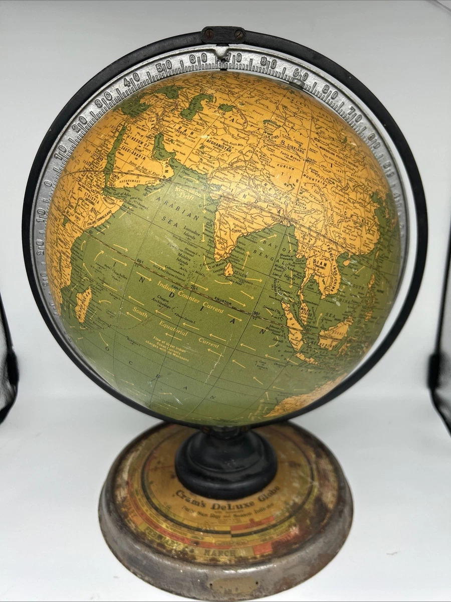 THE GEORGE F. CRAM COMPANY社製のヴィンテージ地球儀 George F. Cram