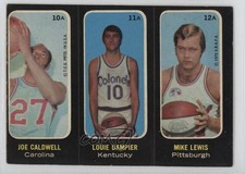 1971-72 Topps Trios Stickers Joe Caldwell Louie Dampier Mike Lewis HOF 1l2