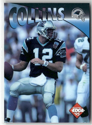 #ad 1995 COLLECTOR#x27;S EDGE INSTANT REPLAY #42 KERRY COLLINS CAROLINA PANTHERS RC $1.79