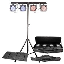 CHAUVET DJ 4Bar ILS LED Wash Light System 15-Channel DMX-512 RGB Control 4 Adjus