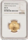 2008-W Burnished Gold Eagle 1/4 oz Brown Label NGC MS70