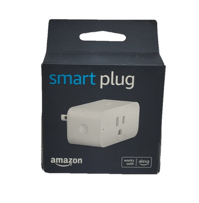 Amazon WiFi Smart Plug White, Compatible with Alexa Voice Control, New Sealed