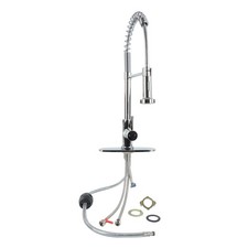 Empire Faucet Pull Down Kitchen Faucet with Sprayer - Chrome Kitchen Sink Faucet