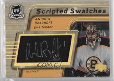 2005 Upper Deck The Cup Scripted Swatches 25/25 Andrew Raycroft #SS-AR Auto 17w1