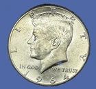1964 Kennedy 90% Silver Kennedy Half Dollar AU