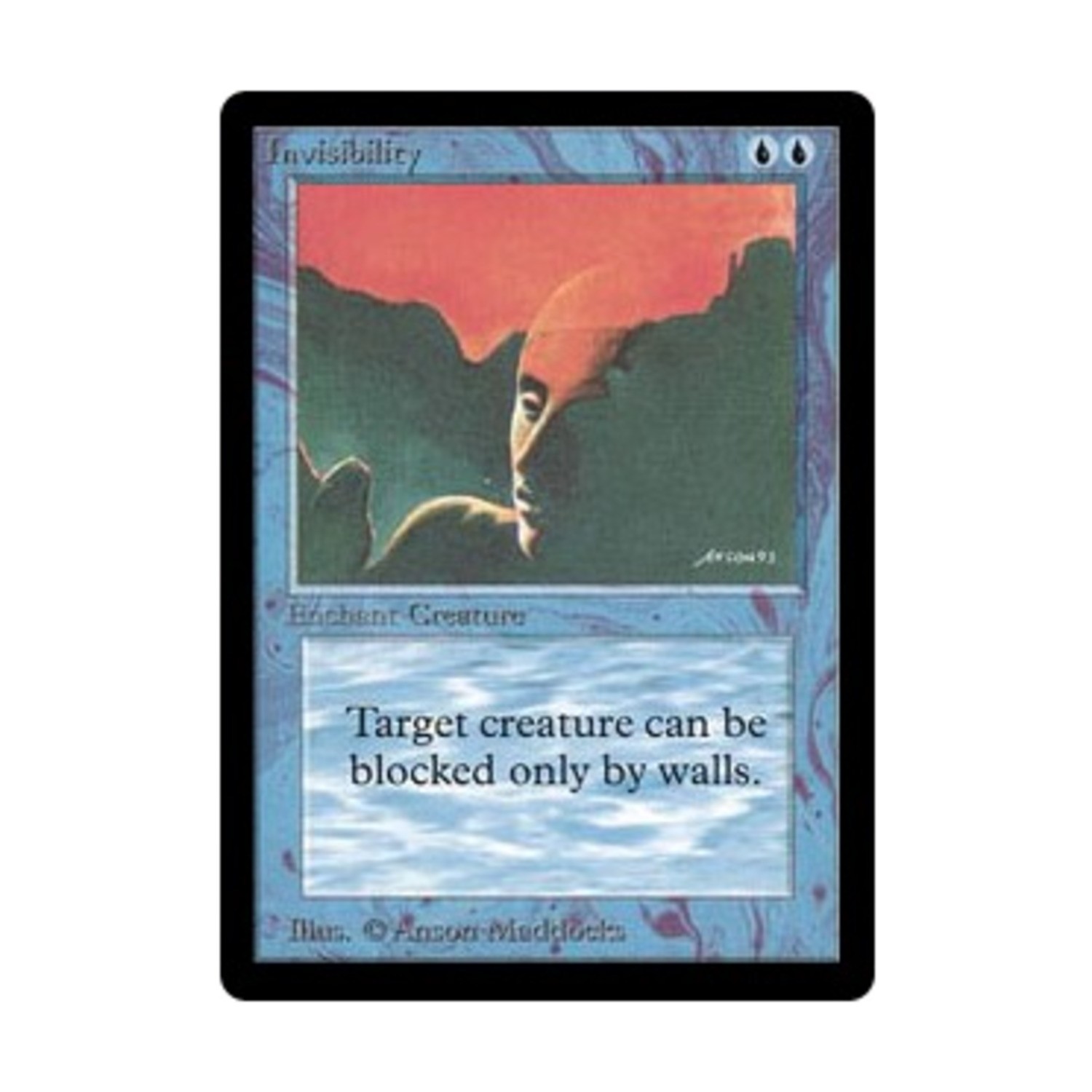 WotC MtG Beta Invisibility (C) EX+