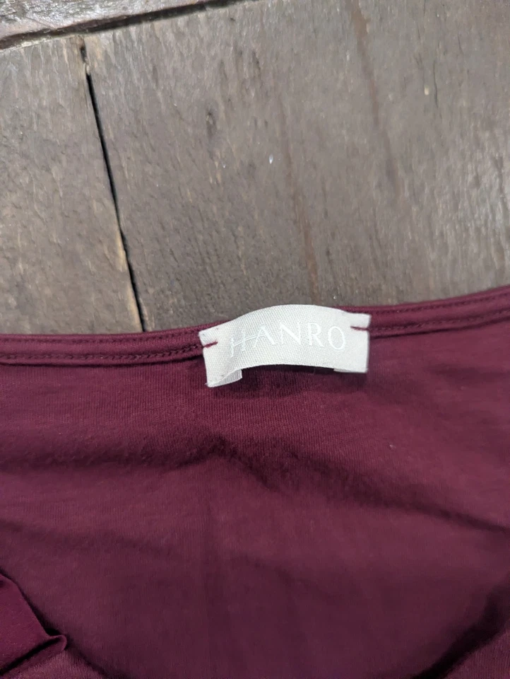 HANRO Of Switzerland Dainty 女性棉质睡眠连衣裙 M/L 柔软粉色  — 第 2/4 张图片