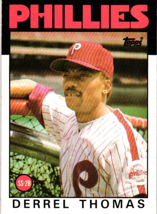 1986 Topps #158 Derrel Thomas