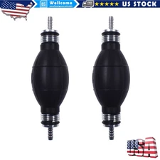 2 x Fuel Pump Fuel Line Hand Primer Bulb All Fuels 6mm 1/4 For 9001080A