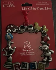 2016 Multiple Gifts ORNAMENT Square Photo Frame STUDIO DECOR New Old Stock