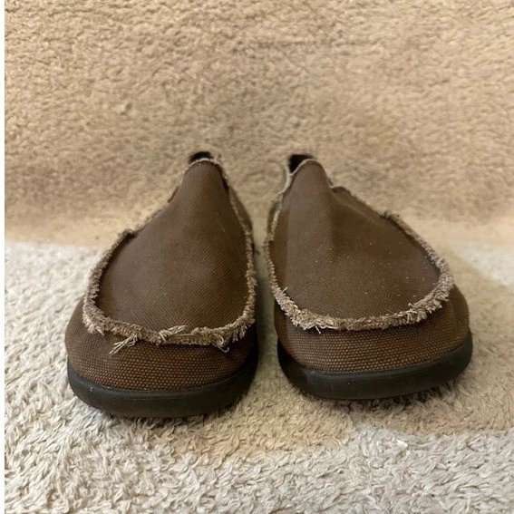 Zapatos Mocasines Crocs Santa Cruz Marrón Lona Sin Cordones Para Hombre Talla 14 Informales Cómodos Foto 2 de 4