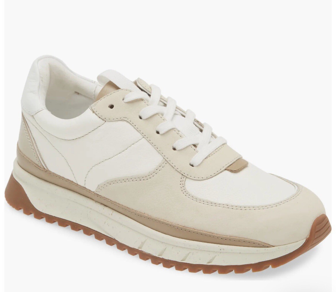 Madewell Kickoff Trainer Sneaker in Cream Leather - Women’s 8 Men’s 6.5 Unisex Style