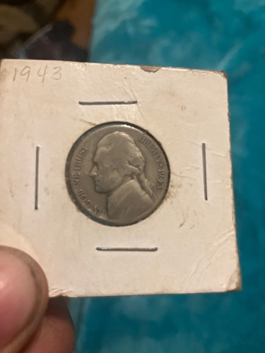 1943 Nickel large P mint mark excellent condition enclosed . - Picture 2 of 2