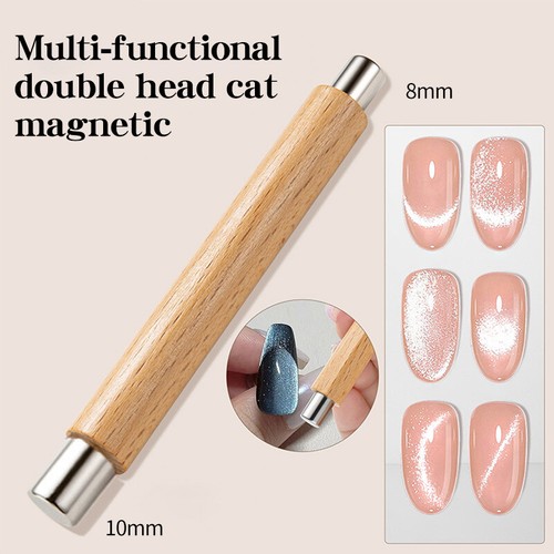 Double-head Magnetic Rod Nails Cat Magnet Sticks Cat Magnetic Pen Nail Art Tool