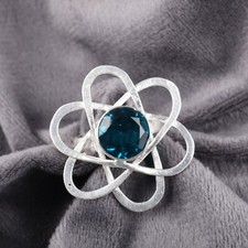 Apatite Gemstone 925 Sterling Silver Ring Handmade Jewelry Ring Gift For Wife