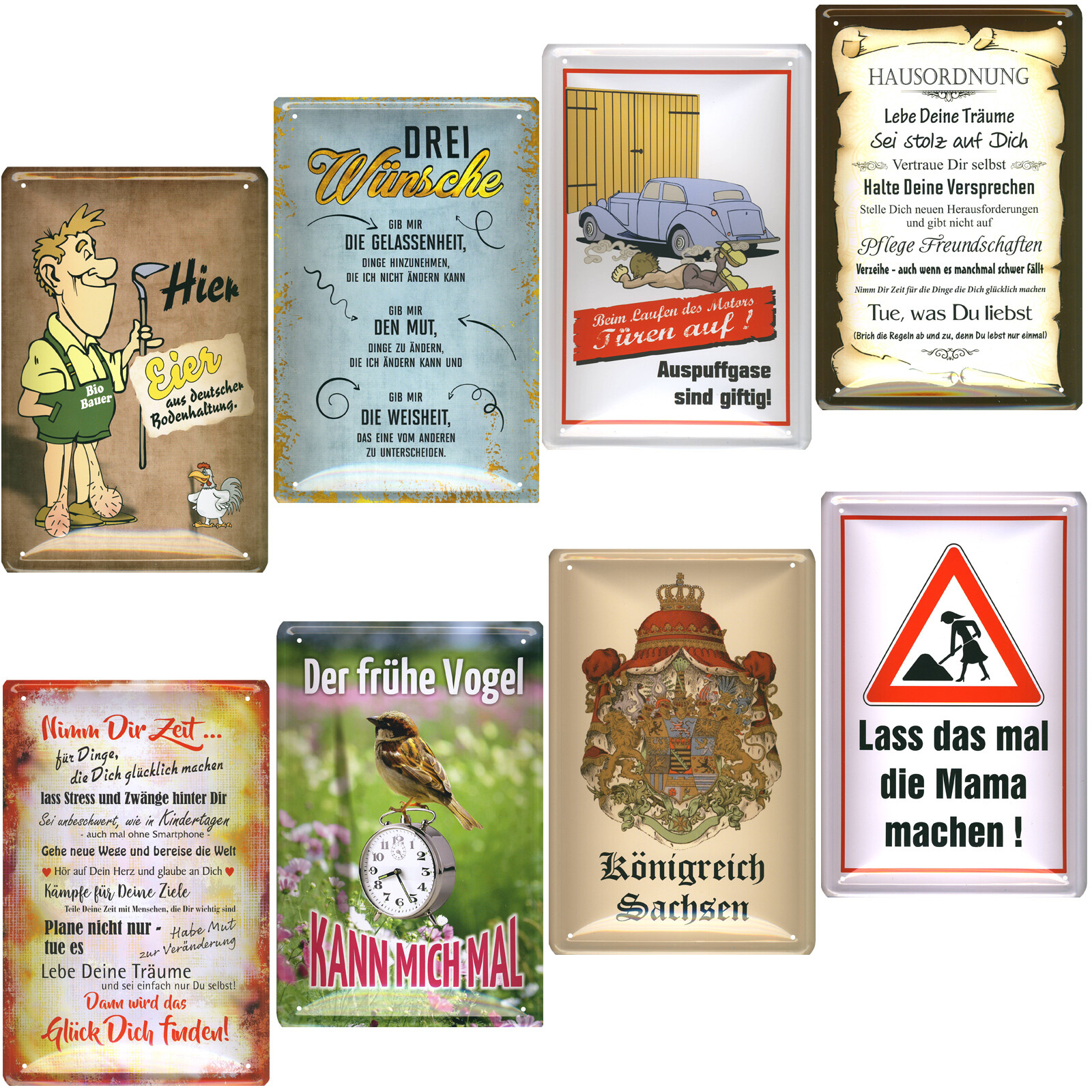 Blechschilder Retro lustige Sprüche Schild 20x30cm Deko Geschenke Geburtstag