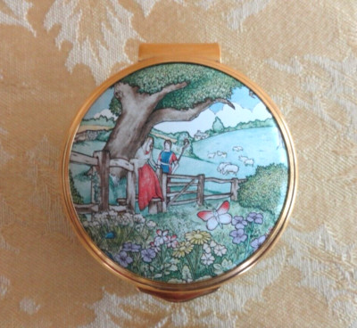 Franklin Mint English Enamels Box The Poetry of Love ~ Christopher Marlowe