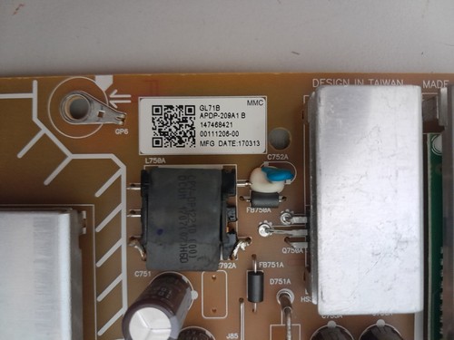 GENUINE SONY 55X8500E POWER SUPPLY BOARD APDP-209A1 B 2955041900 GL71B 147468421 - Picture 3 of 6