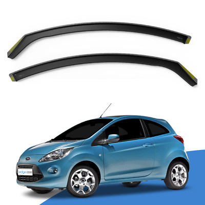 Ford KA MK2 2008-2016 3 Door Hatchback Wind Deflectors 2pc Edgevisors Tinted