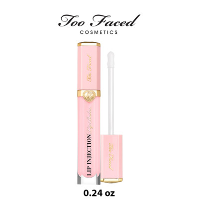 Too Faced Lip Injection Power Plumping Hydrating Liquid Lip Balm in Clear Pink