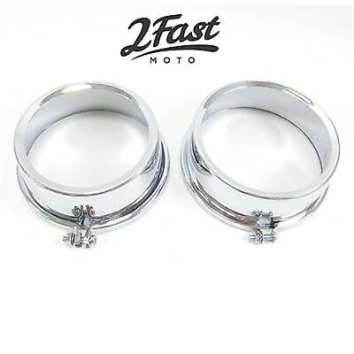 Chrome Speedometer/Tachometer Gauge Cover For Kawasaki - Pair 2fm-58-12410