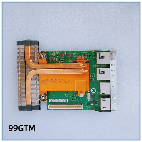 Dell Intel X540 Base-T2 Quad Port 2x 10GB 2x 1GB RJ-45 Daughter Card 99GTM NIC - Picture 1 of 3