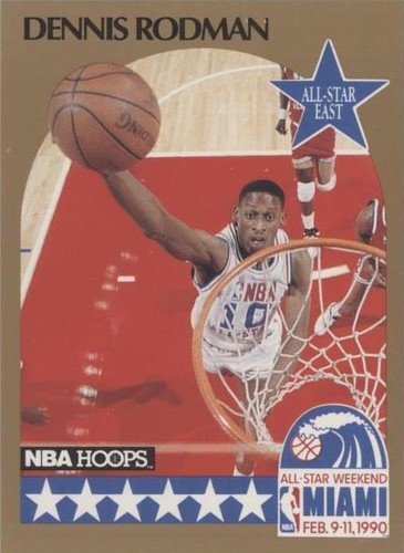 rare panini cards Amazon.com: 1990 Fleer Basketball Card (1990-91) #59 Dennis Rodman :  Collectibles & Fine Art main image 0