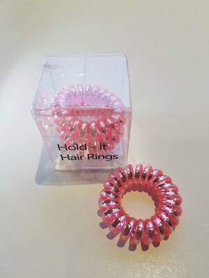 Hold It Purple Metallic Colour Spiral Stretchy Hair Bobble Hair Rings 3pkx3.5cm Hold It Purple Metallic Colour Spiral Stretchy Hair Bobble Hair Rings 3pkx3.5cm