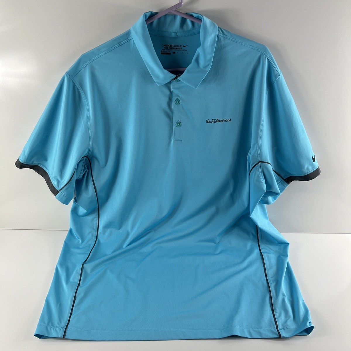 nike golf shirts blue