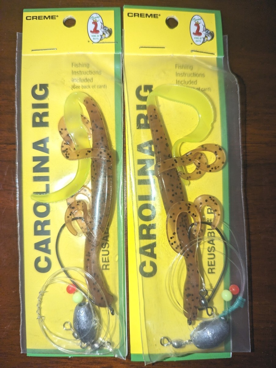 carolina rigged fishing lures Rig Bass Ready Tied Fishing Leaders with Bullet Sinkers Weights Pre Catfish Carolina Rigs 1/2oz : Sports & Outdoors the Carolina rig remains one of the most proven techniques for finding quality bass How to tie the Carolina