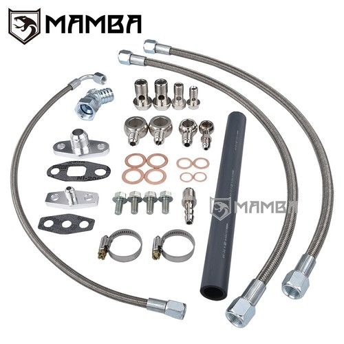 Turbo oil & Water line kit For Nissan T3 300ZX Z31 VG30ET w/ factory eBay