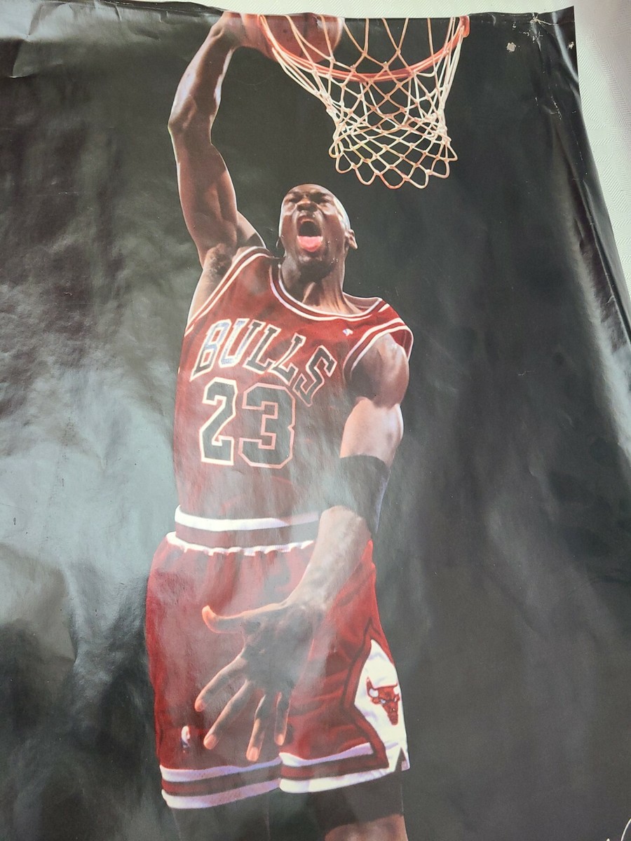 Michael Jordan early Authentic Slam Dunk Poster Rare | eBay UK
