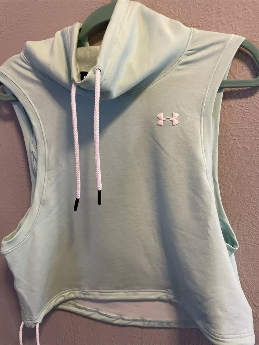 Under armour sleeveless shop hoodie women's