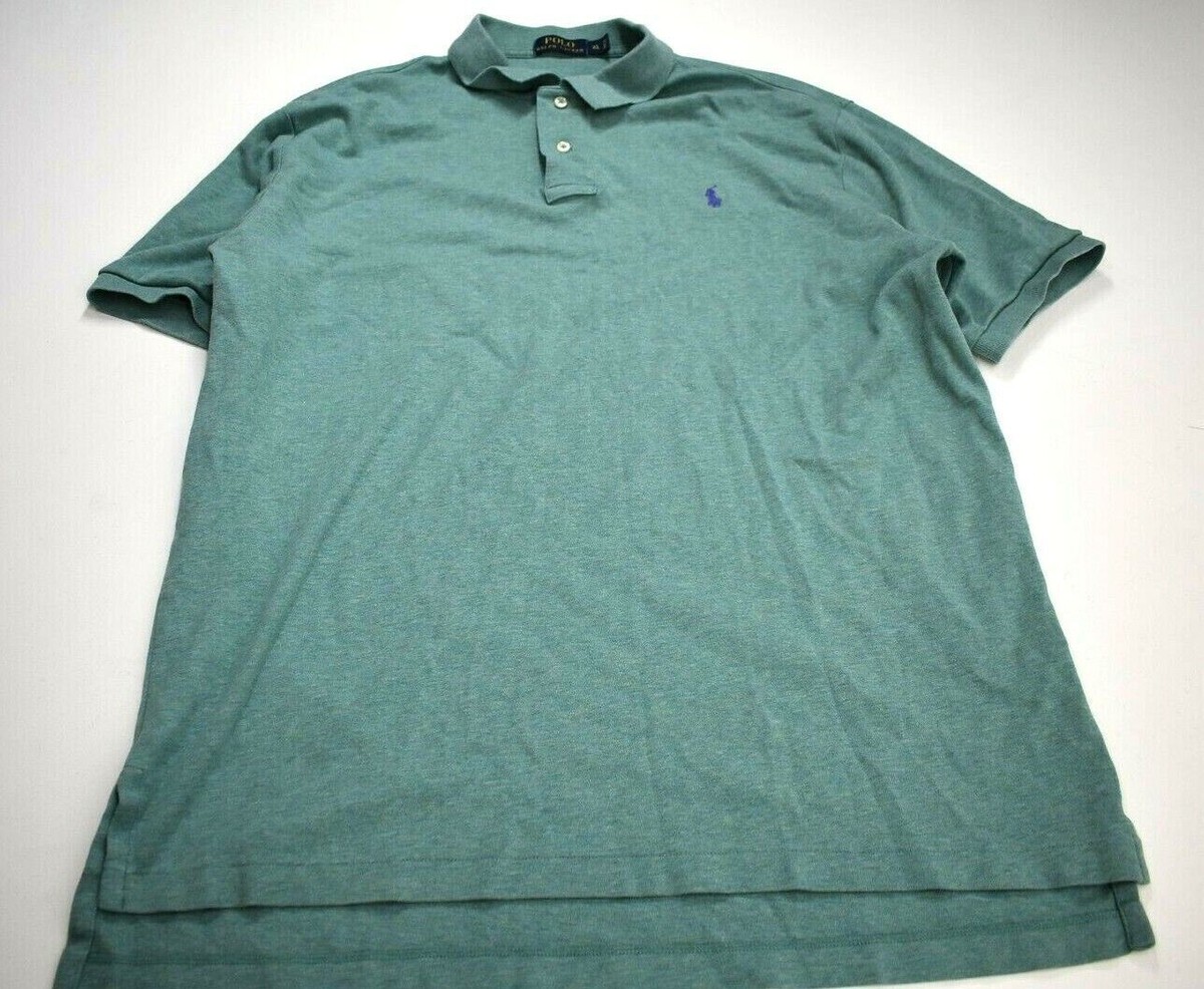 Southsidesilhouette着用 POLO Ralph Lauren Polo Ralph Lauren Men Short Sleeve High-Low Side Slit Cotton